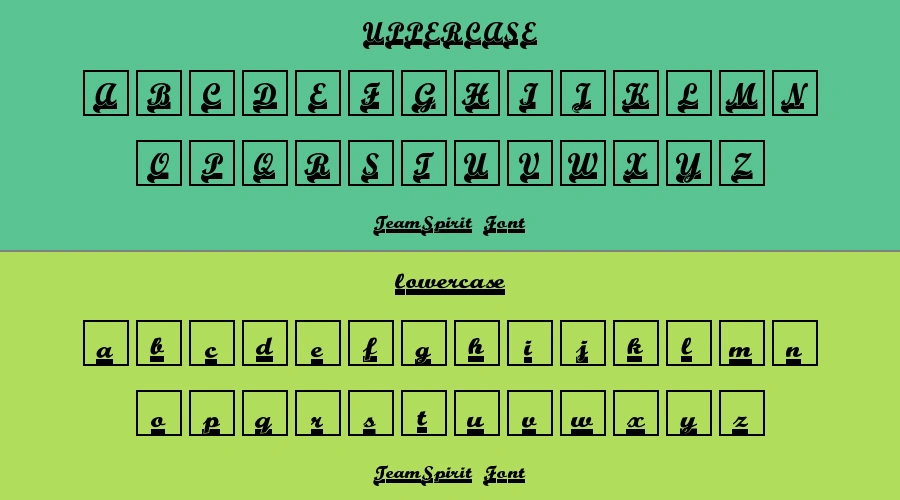 TeamSpirit Font Preview