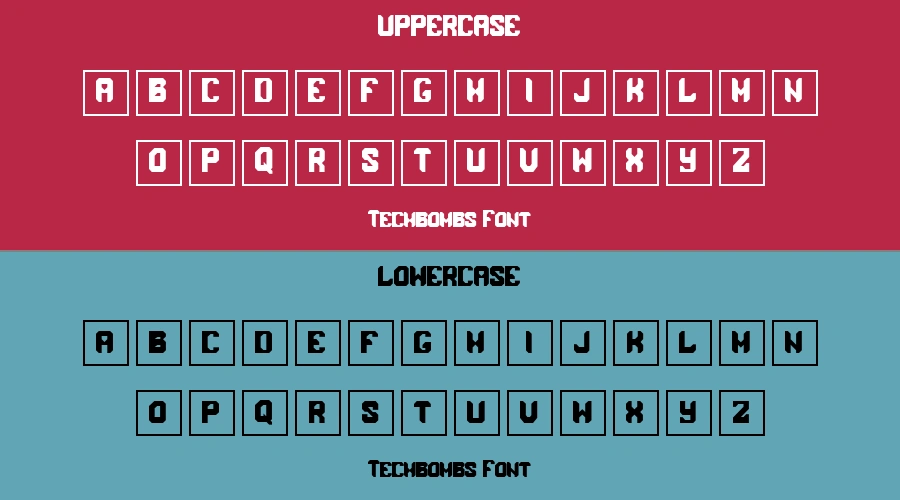 Techbombs Font Preview