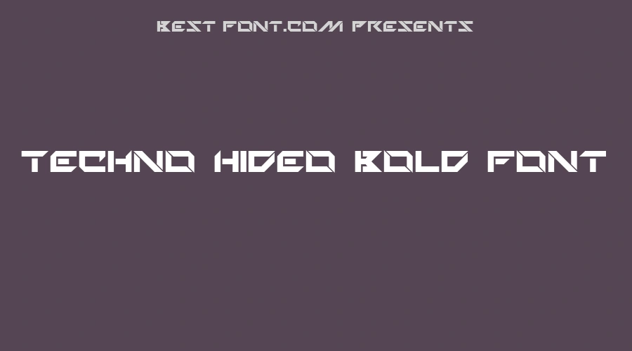 Techno Hideo Bold Font
