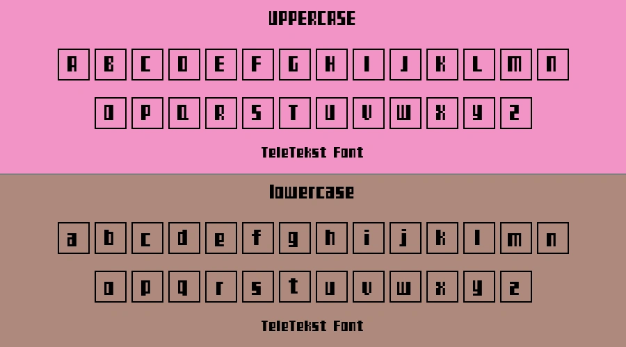 TeleTekst Font Preview