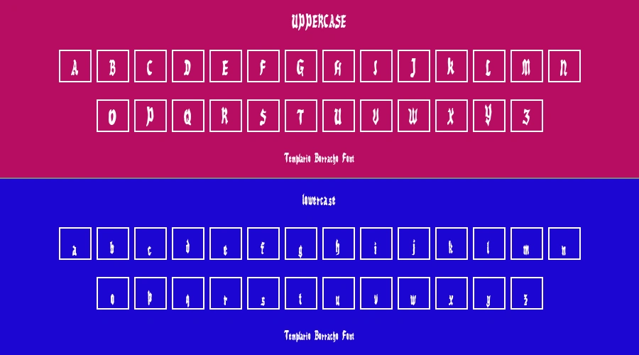 Templario Borracho Font Preview