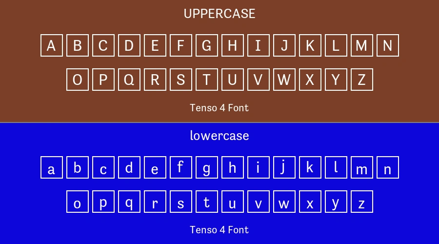 Tenso 4 Font Preview