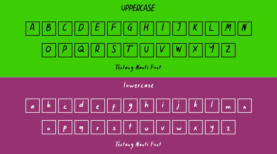 Tentang Nanti Font Preview