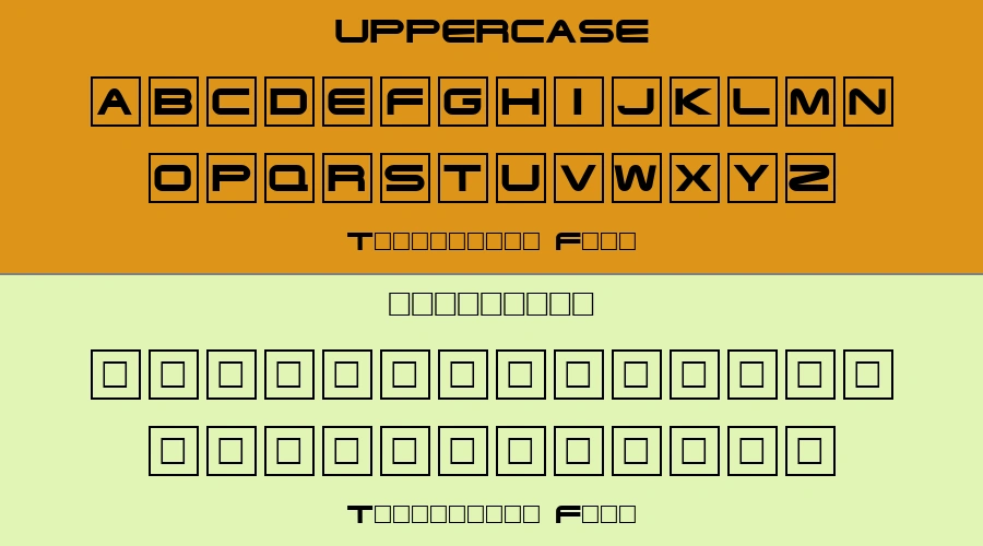 Terminator Font Preview