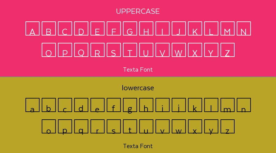 Texta Font Preview