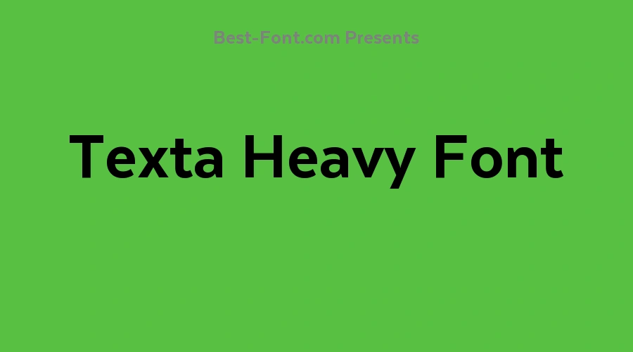 Texta Heavy Font