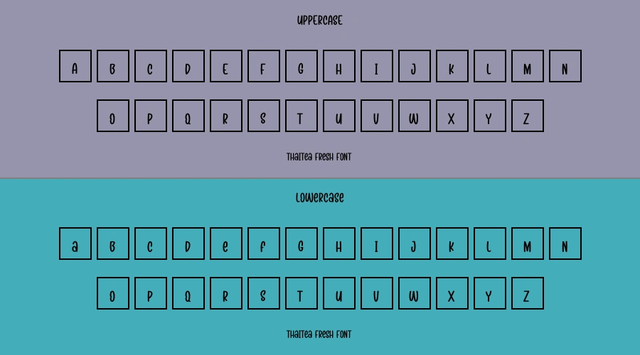 Thaitea Fresh Font Preview