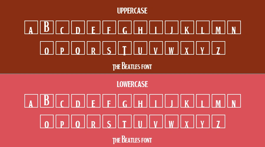 The Beatles Font Preview
