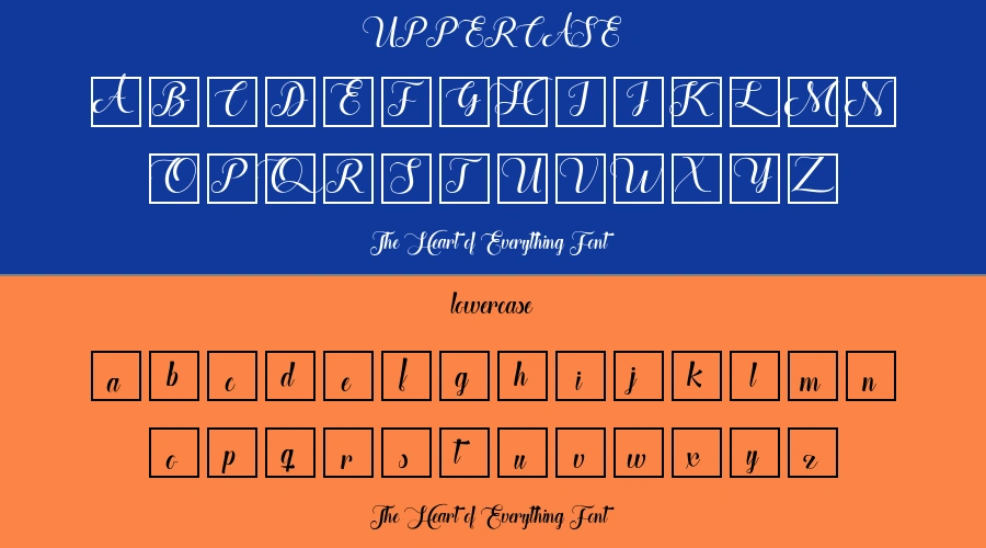 The Heart of Everything Font Preview