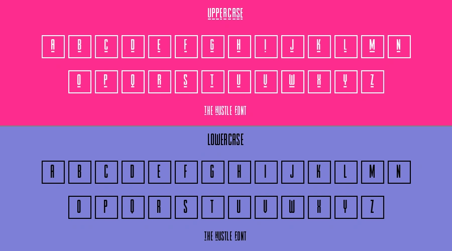 The Hustle Font Preview