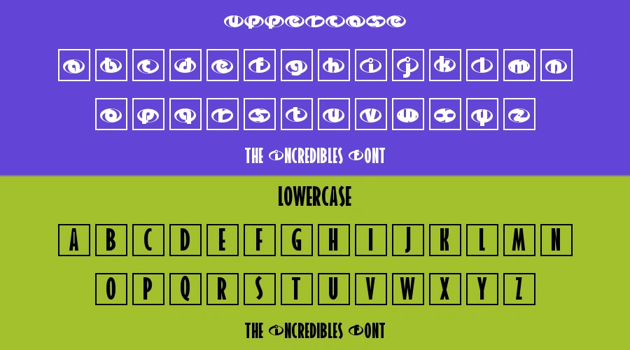 the Incredibles Font Preview