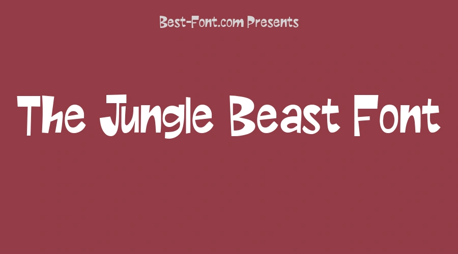 The Jungle Beast Font