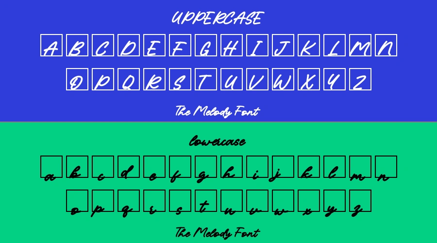 The Melody Font Preview