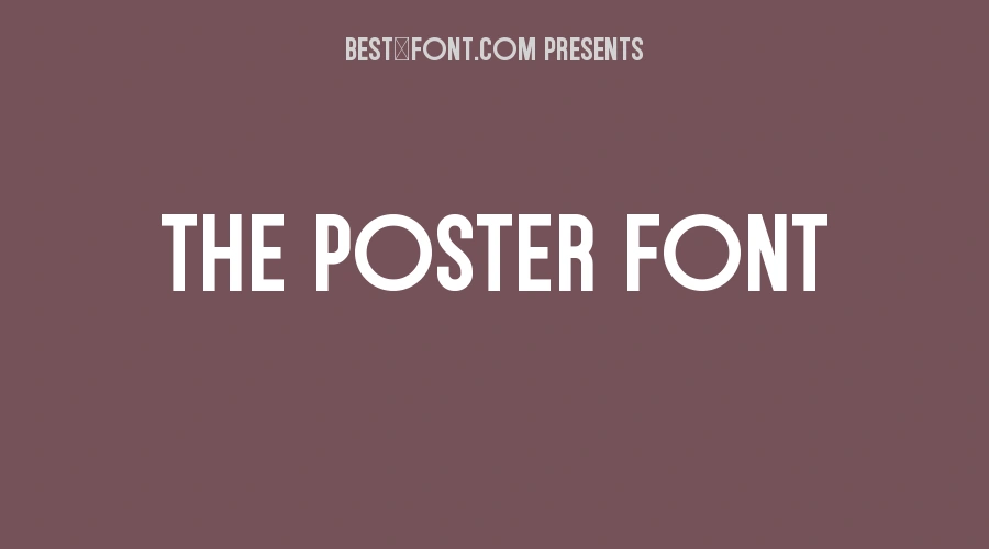 The Poster Font
