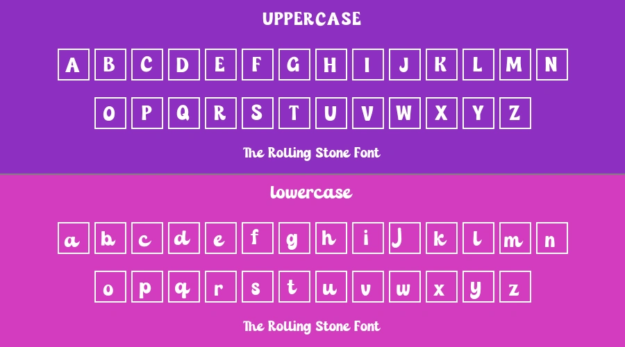 The Rolling Stone Font Preview