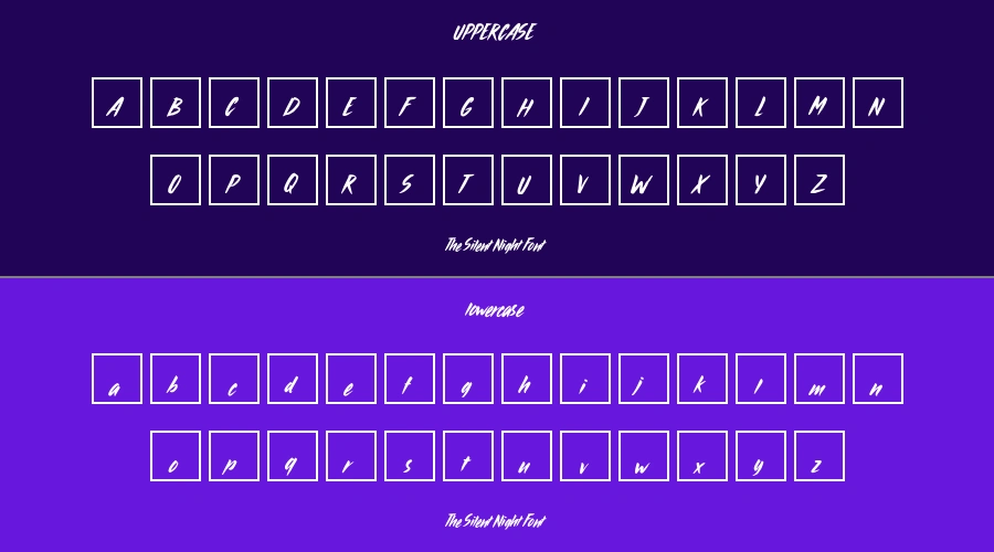 The Silent Night Font Preview
