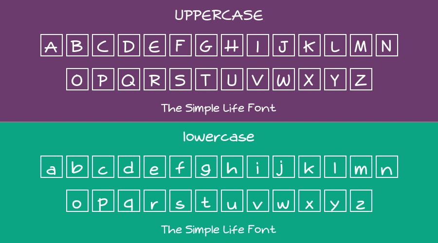 The Simple Life Font Preview