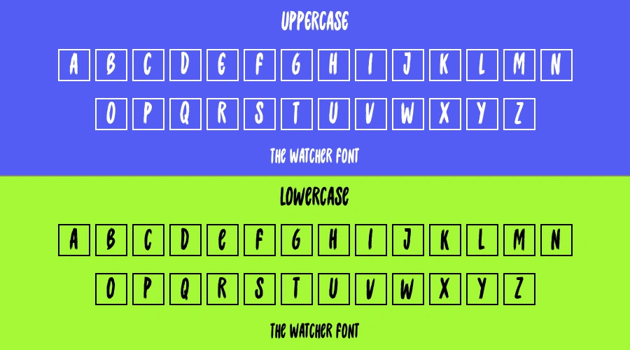 The Watcher Font Preview