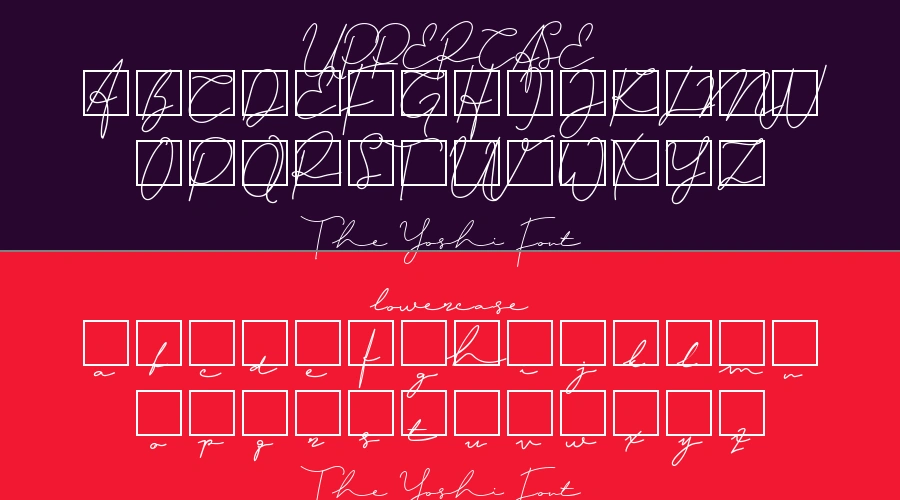 The Yoshi Font Preview