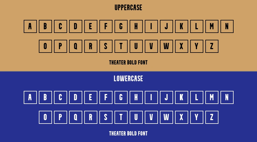 Theater Bold Font Preview