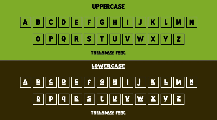 Thelamus Font Preview