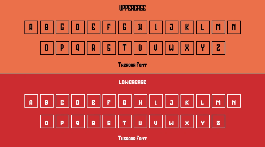 Theroar Font Preview