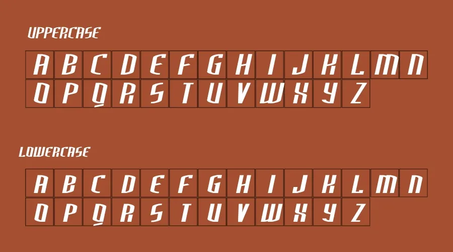 Third Generation Extended Italic Font Preview