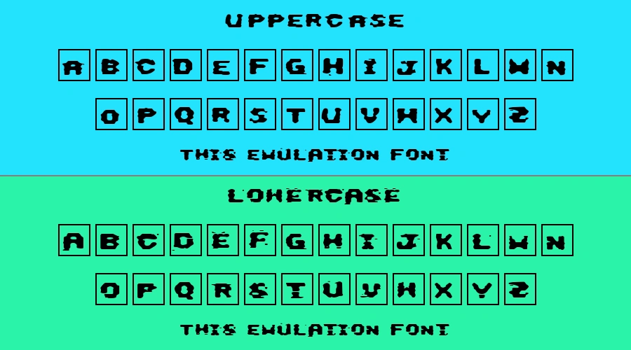 This Emulation Font Preview
