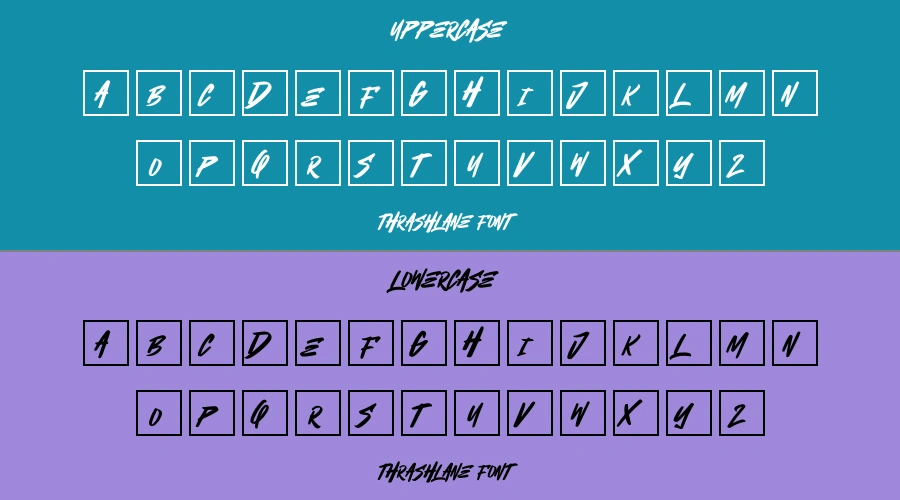 Thrashlane Font Preview
