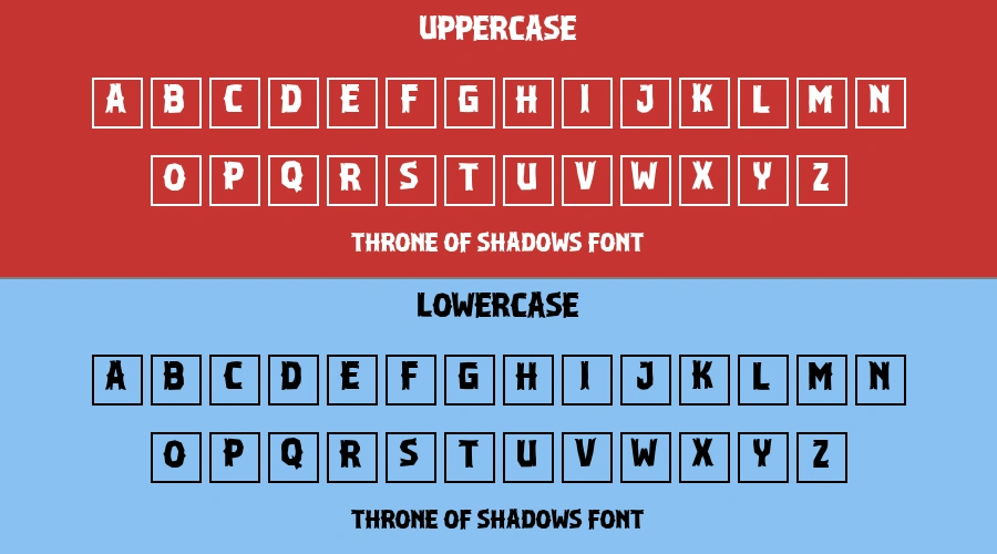 Throne Of Shadows Font Preview