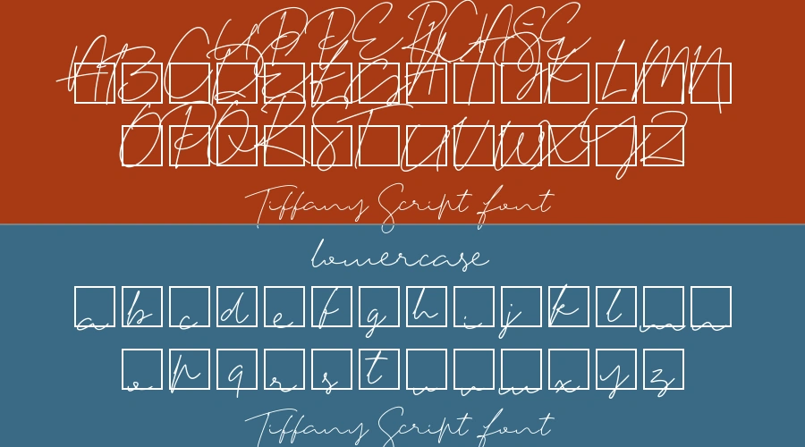Tiffany Script Font Preview