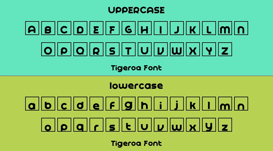 Tigeroa Font Preview