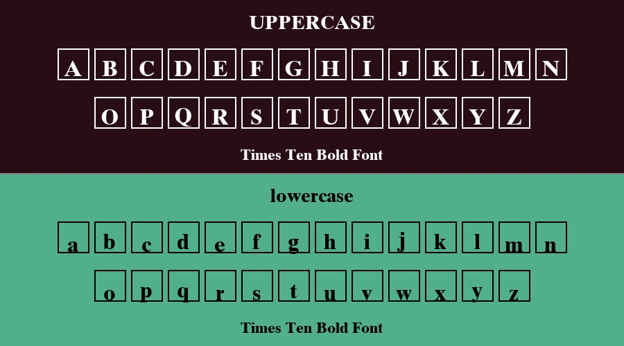 Times Ten Bold Font Preview