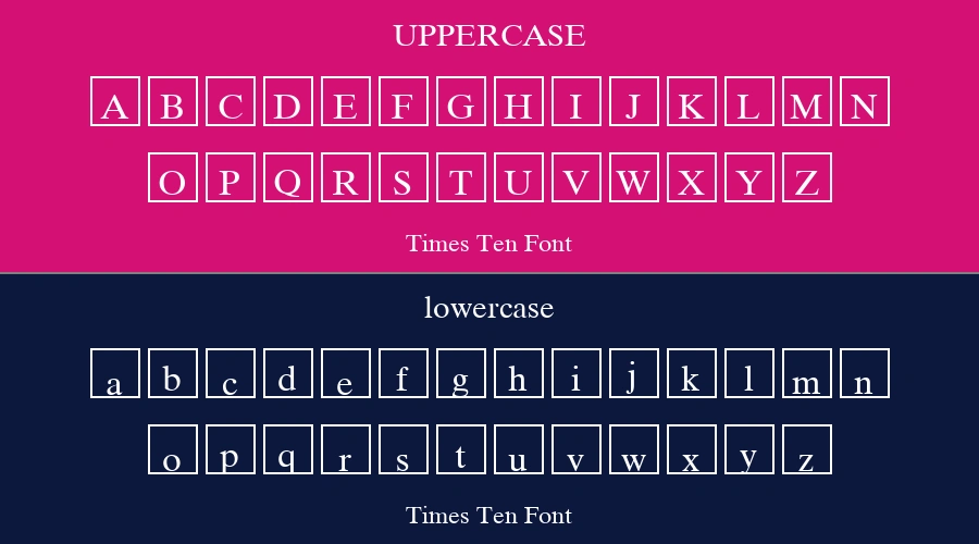 Times Ten Font Preview