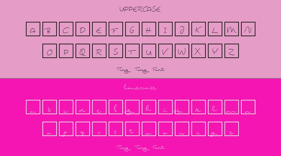Ting Tong Font Preview