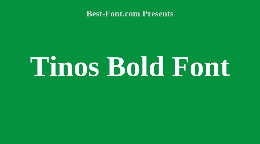 Tinos Bold Font