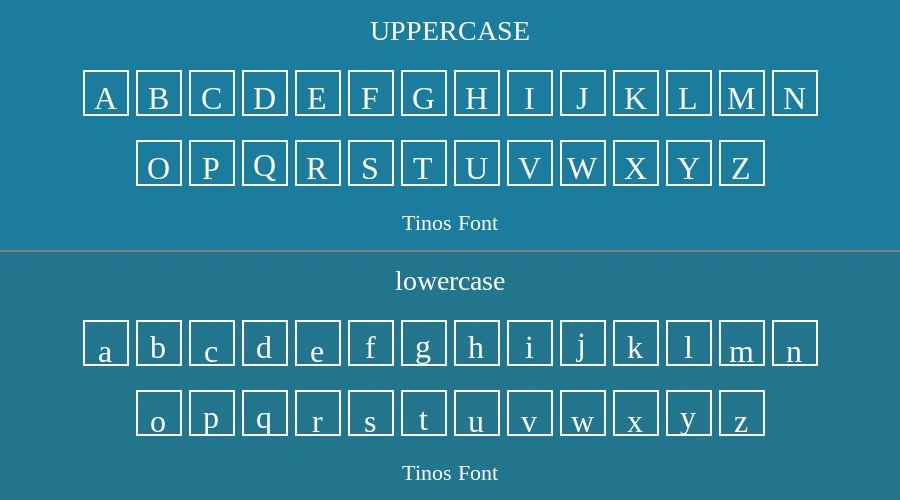 Tinos Font Preview