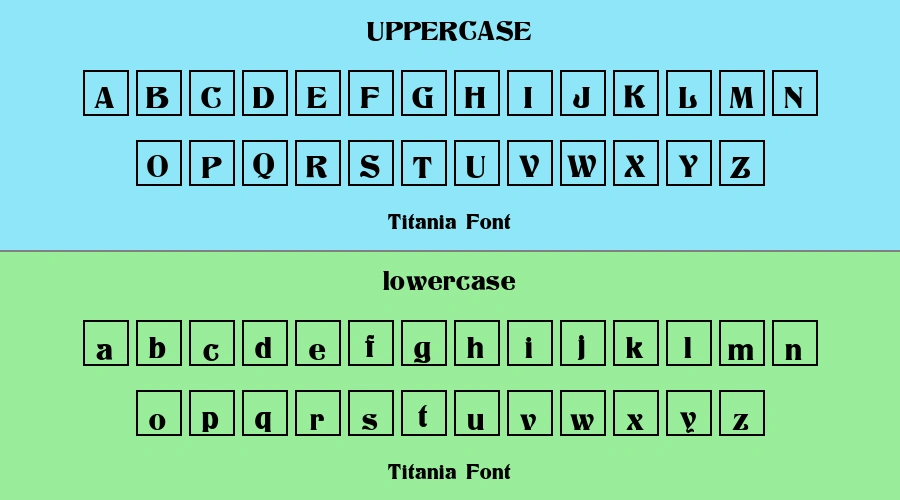 Titania Font Preview