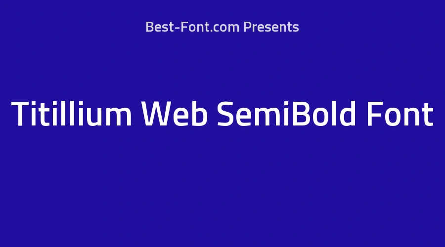 Titillium Web SemiBold Font