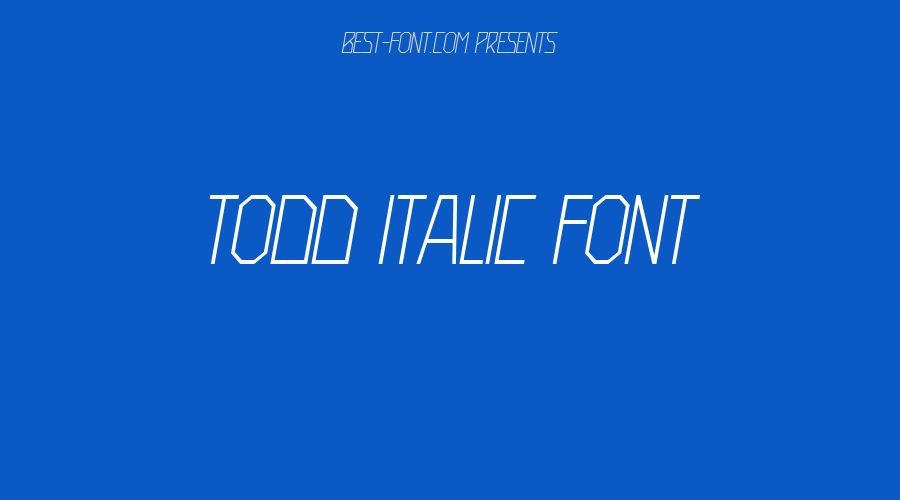 Todd Italic Font