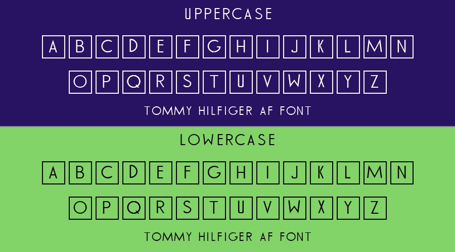 Tommy Hilfiger Af Font Preview
