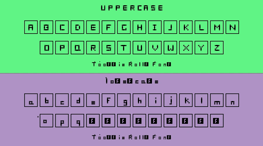 Tootsie Rolls Font Preview
