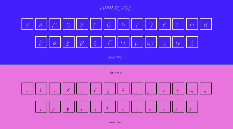 toronto Font Preview