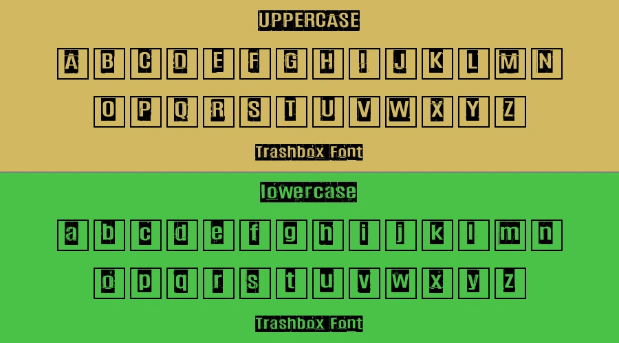 Trashbox Font Preview