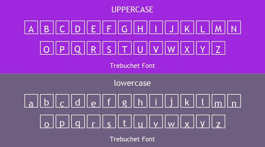 Trebuchet Font Preview