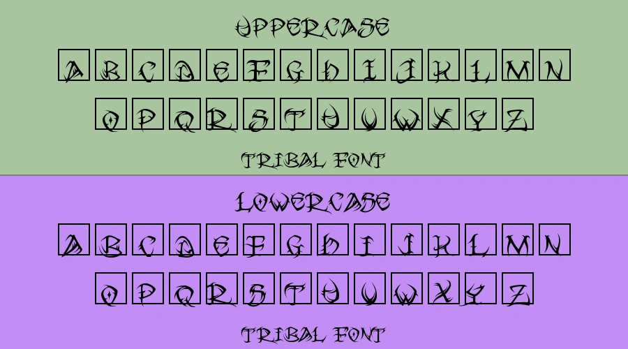 Tribal Font Preview