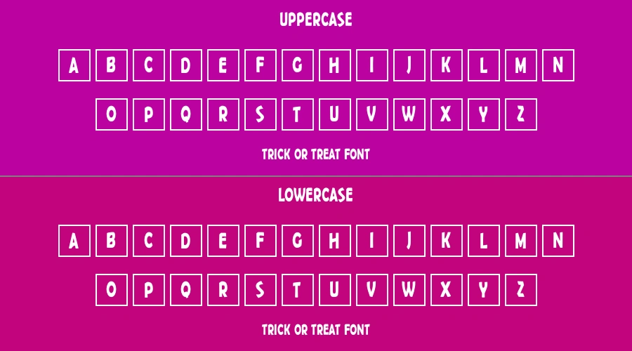 Trick Or Treat Font Preview