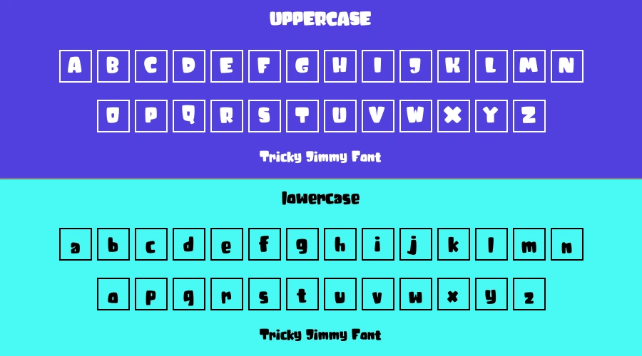 Tricky Jimmy Font Preview