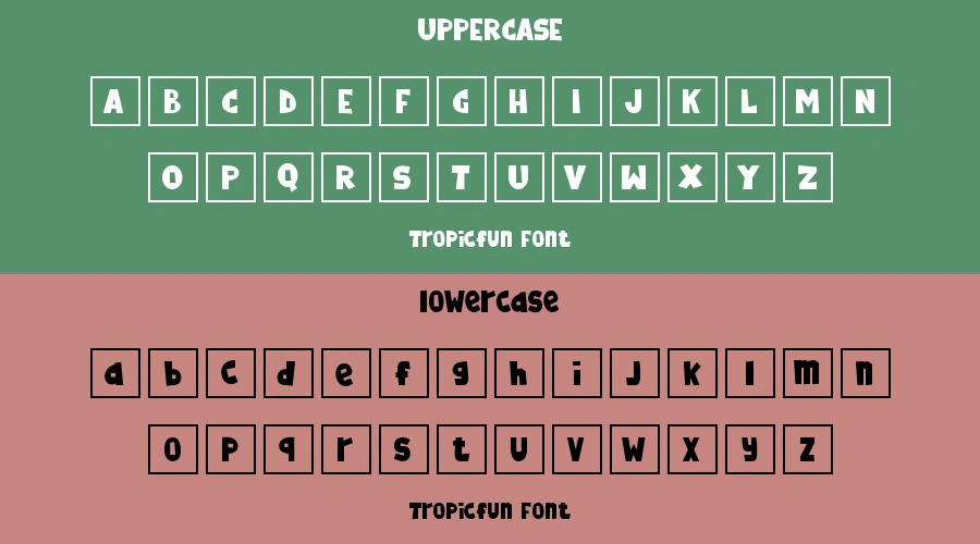 Tropicfun Font Preview