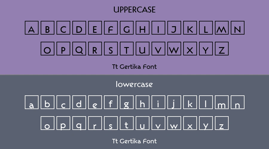 Tt Gertika Font Preview